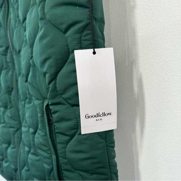 Men's Puffer Jungle Gym Vest - Goodfellow & Co Dark Moss Green M New With Tags 1 - Picture 5 of 6